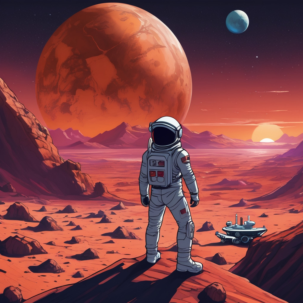 Astronaut on mars